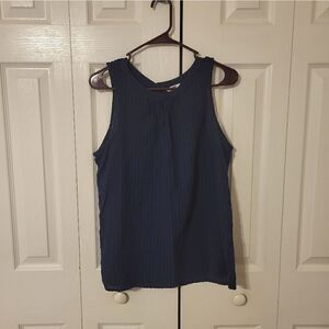 Sonoma navy blue sleeveless blouse